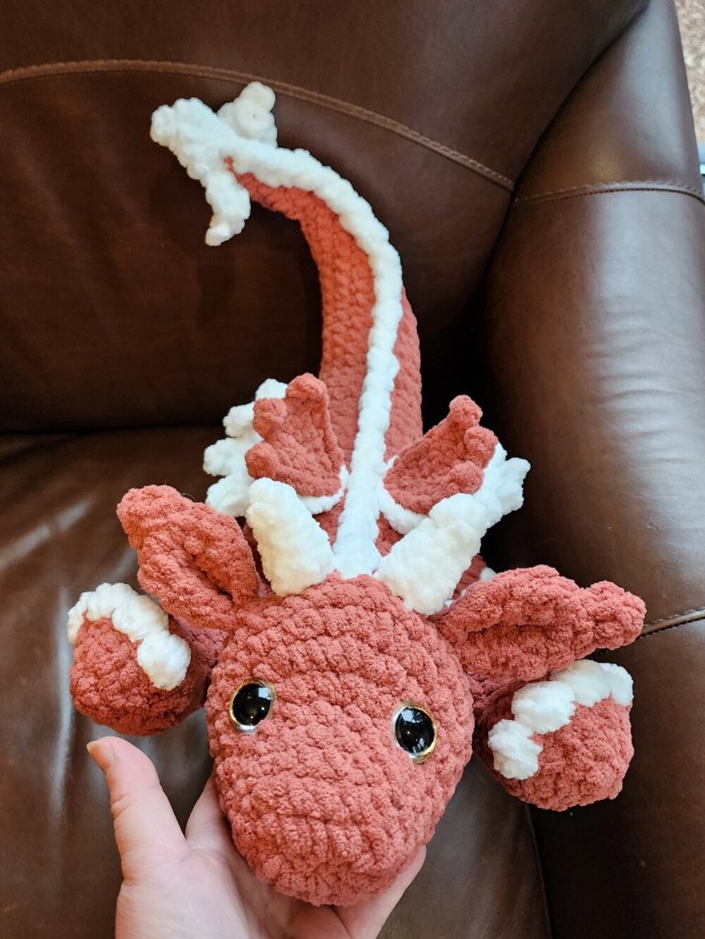 Handmade Crochet Playful Dragon